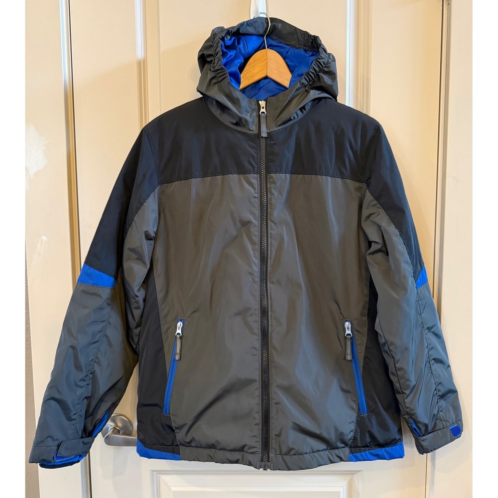 Lands' End Kids Hooded Insulated Fall/Winter Water Resistant Jacket Size L 14-16